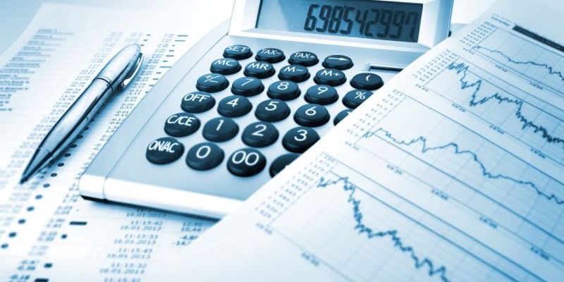 finance and accounting graph and calculator